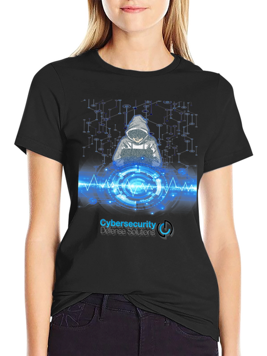 Cybersecurity Defense Solutions Graphic T-Shirt