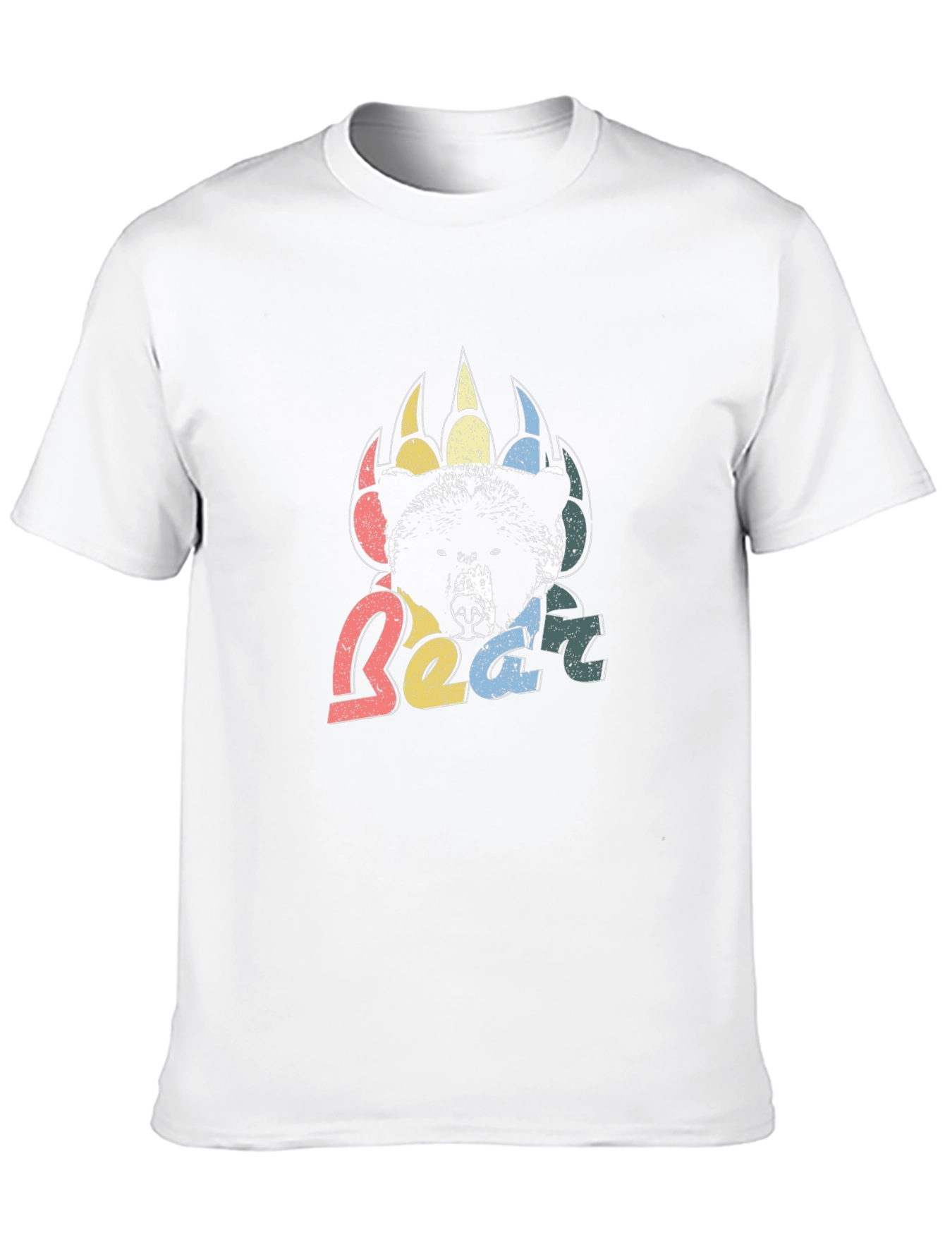 Retro Bear Graphic Tee - Mens Black T-Shirt