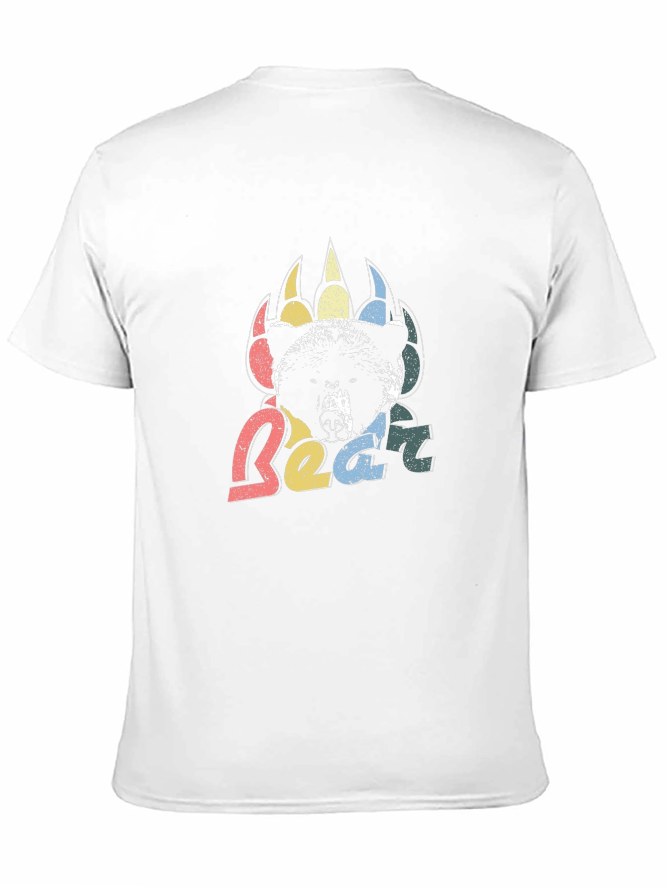 Retro Bear Graphic Tee - Mens Black T-Shirt