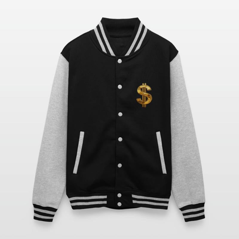 3D rendering of a gold dollar sign with a shiny