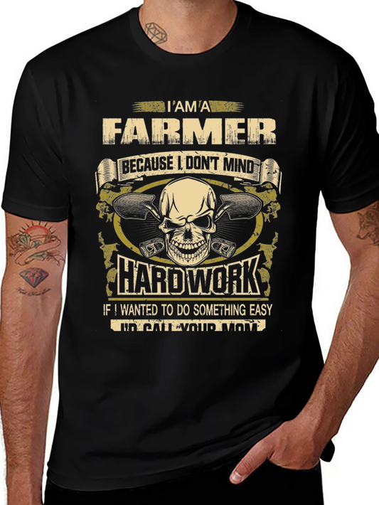Farmer T-Shirt - Hard Work Design