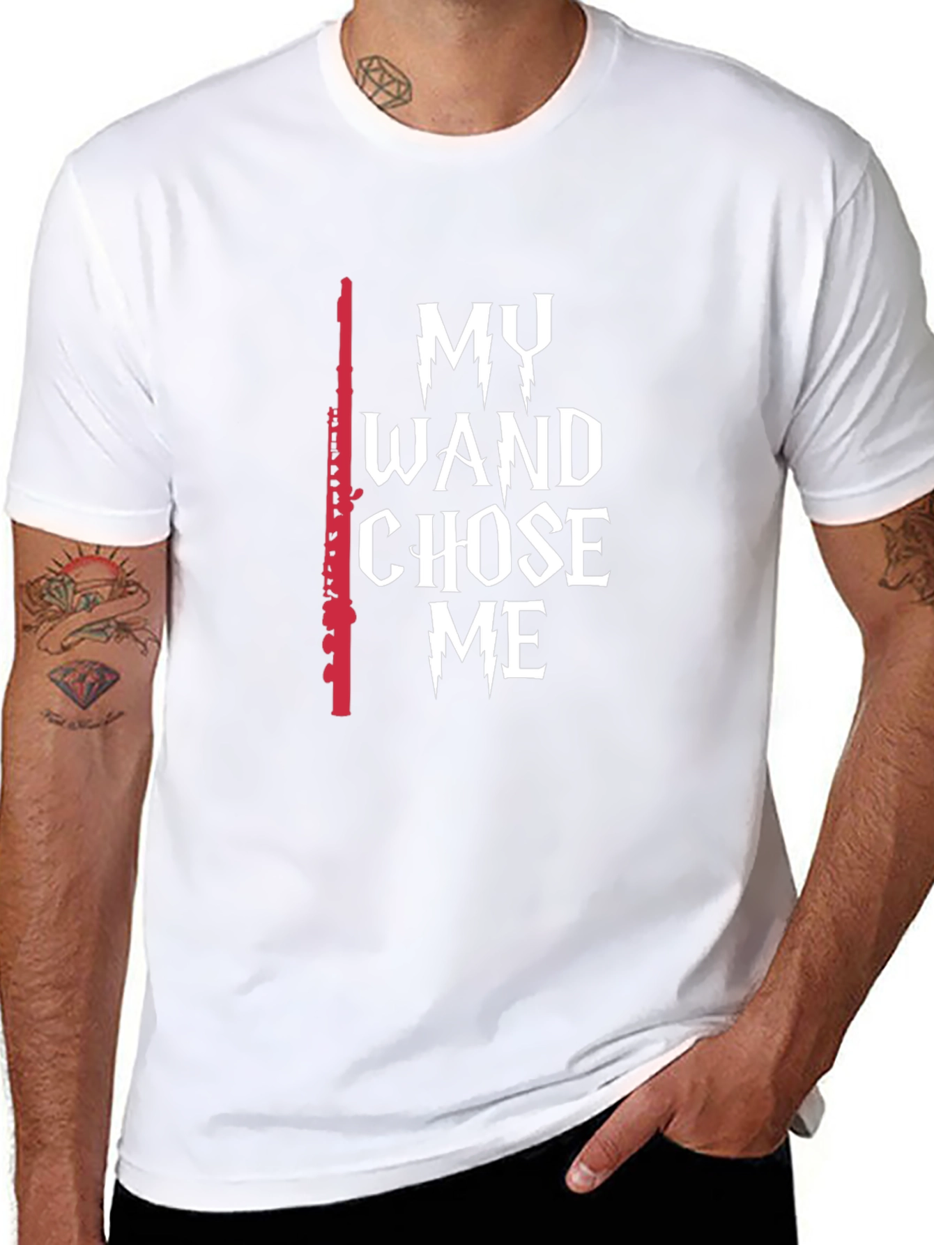 Wizard Wand T-Shirt - My Wand Chose Me