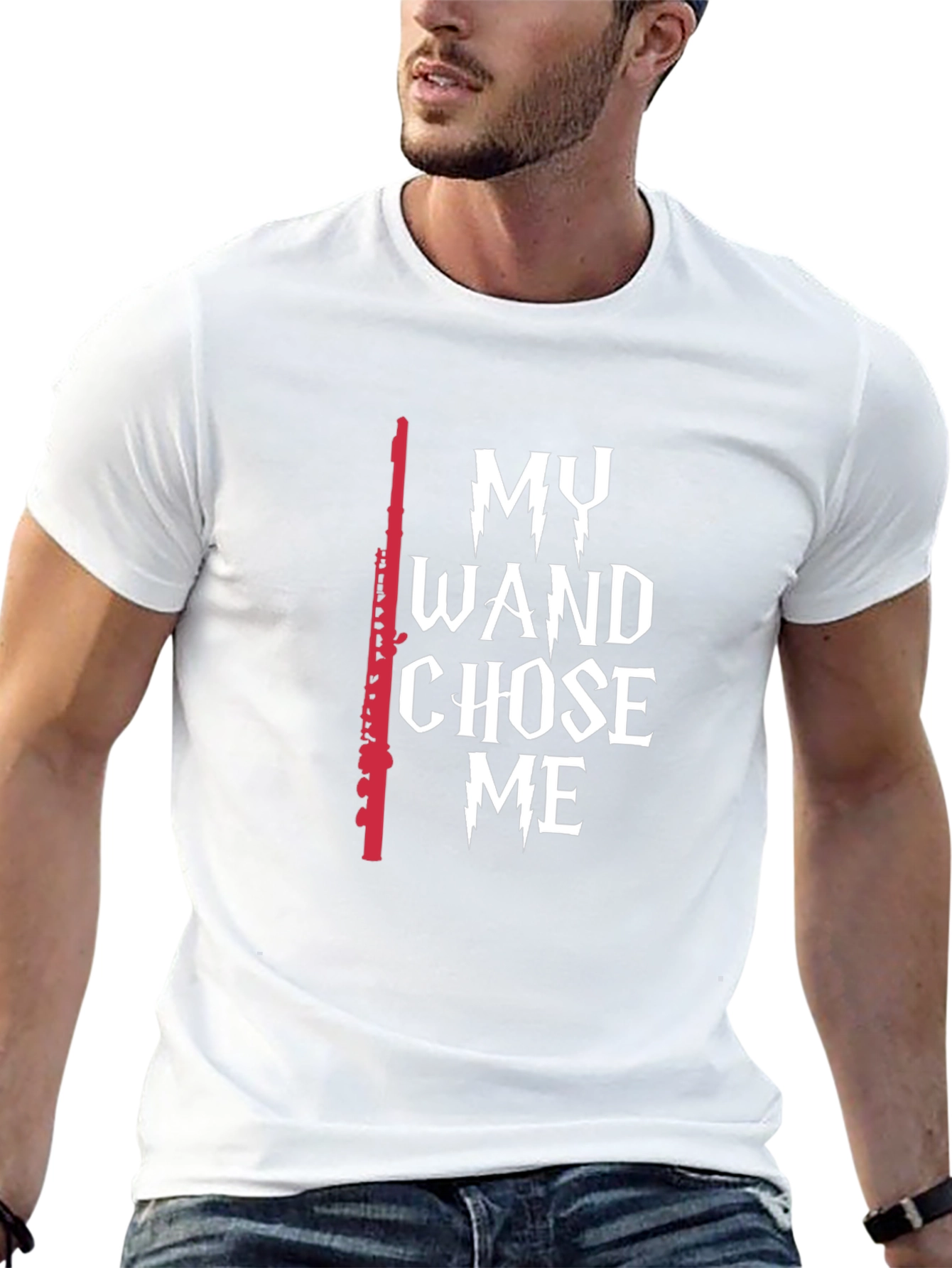 Wizard Wand T-Shirt - My Wand Chose Me