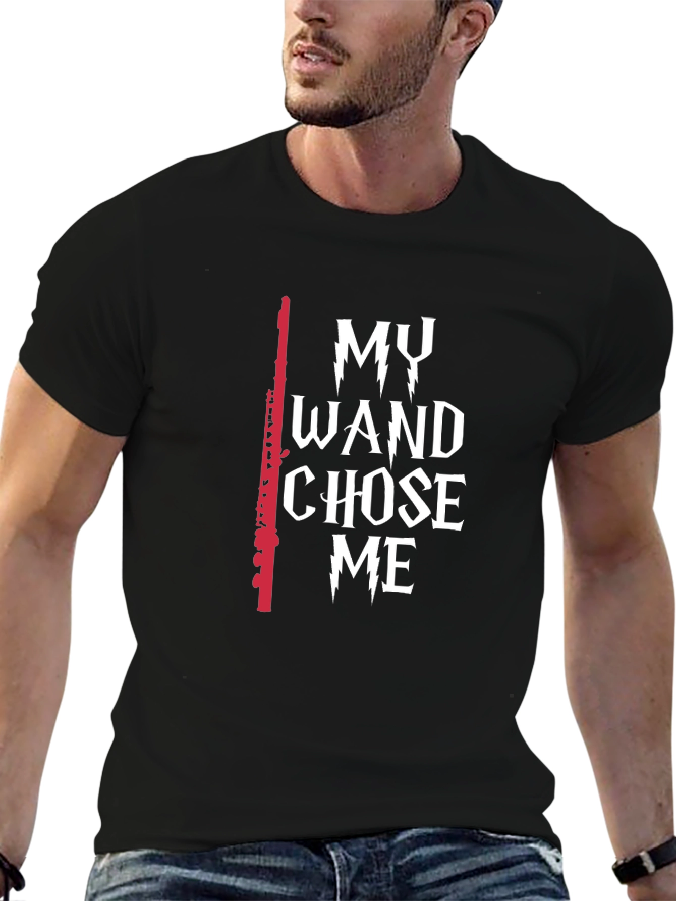 Wizard Wand T-Shirt - My Wand Chose Me