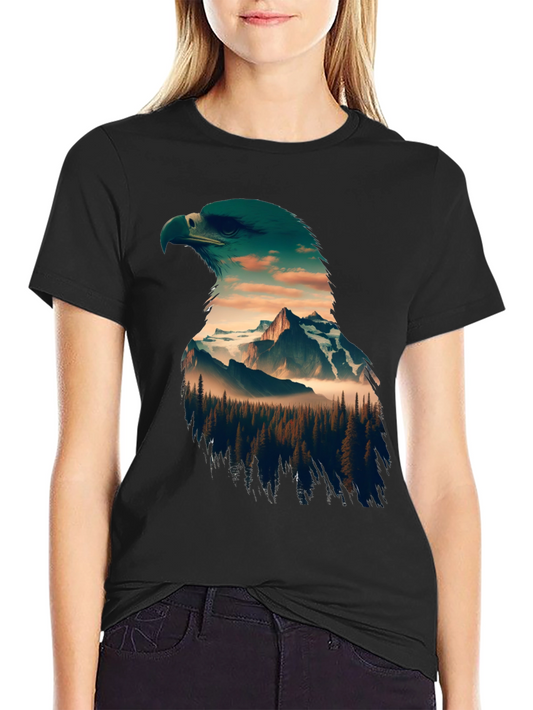 Eagle Mountain Print Black T-Shirt