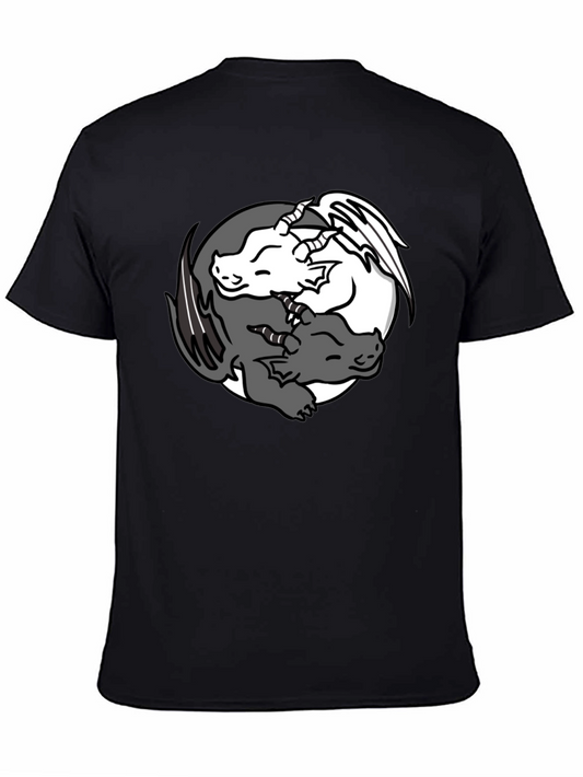 Yin Yang Dragon T-Shirt - Harmony & Balance