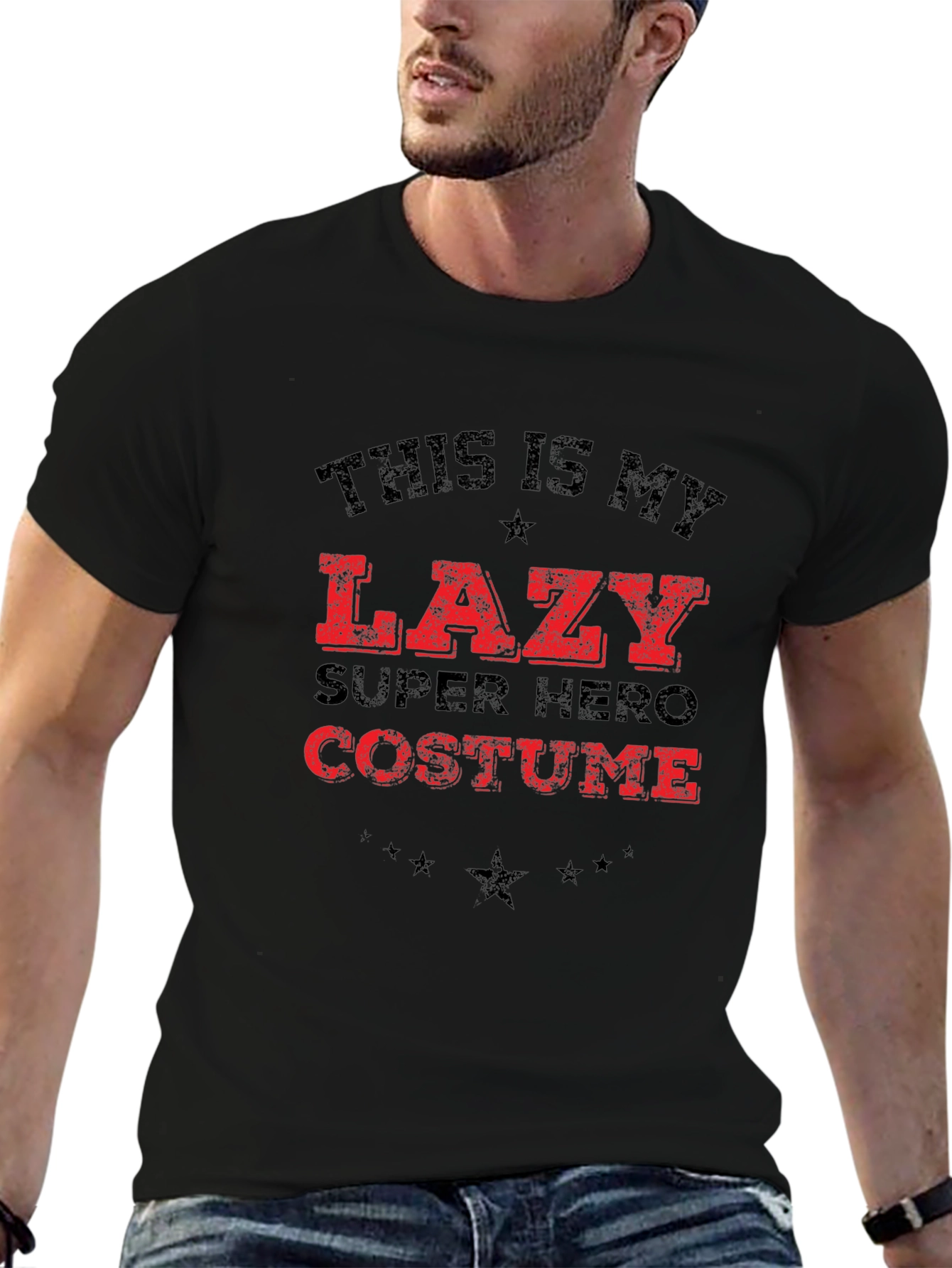 Lazy Superhero Costume T-Shirt