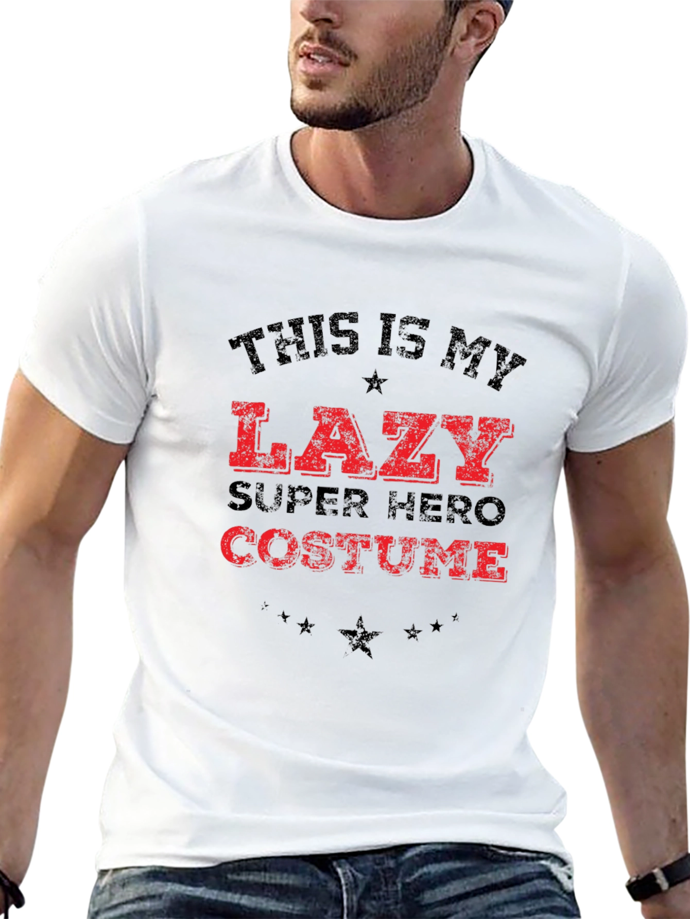 Lazy Superhero Costume T-Shirt