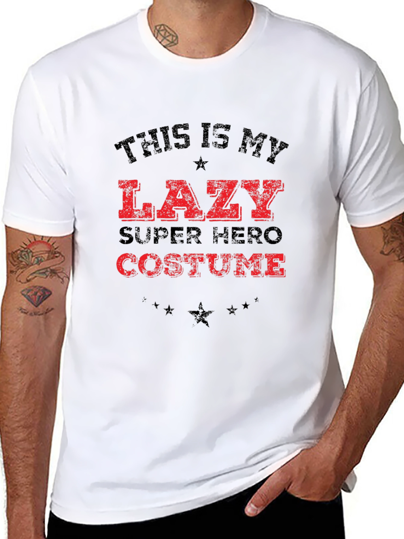 Lazy Superhero Costume T-Shirt