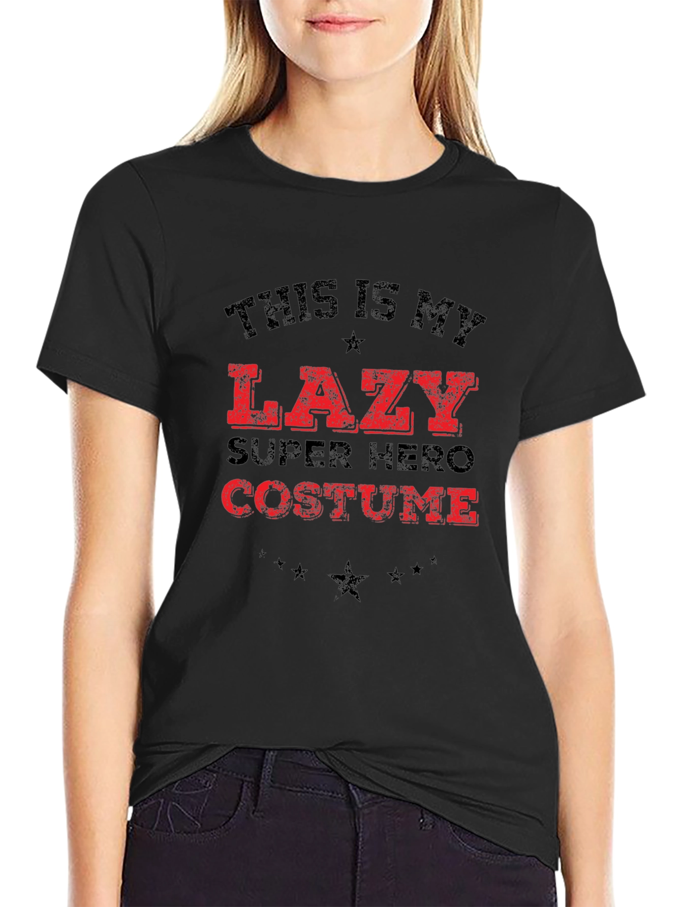 Lazy Superhero Costume T-Shirt