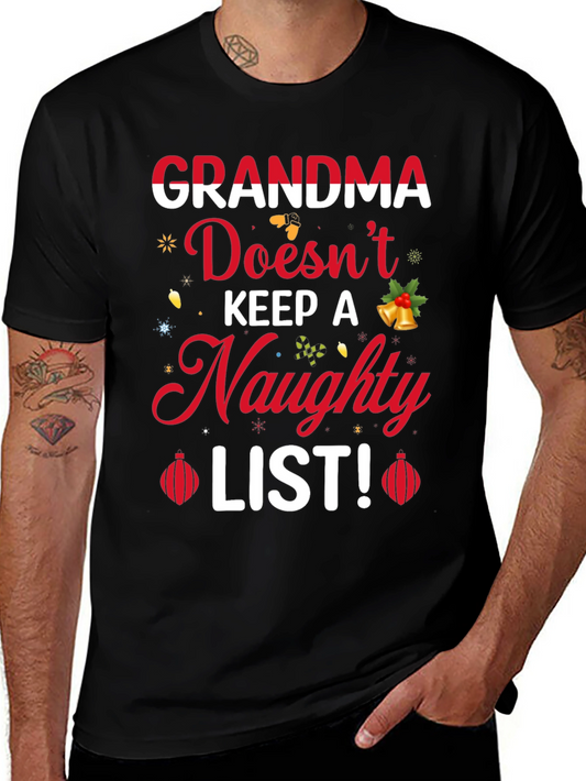 Grandmas Naughty List Christmas T-Shirt