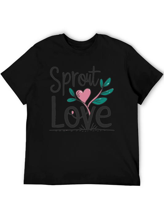 Sprout Love Black Graphic Tee