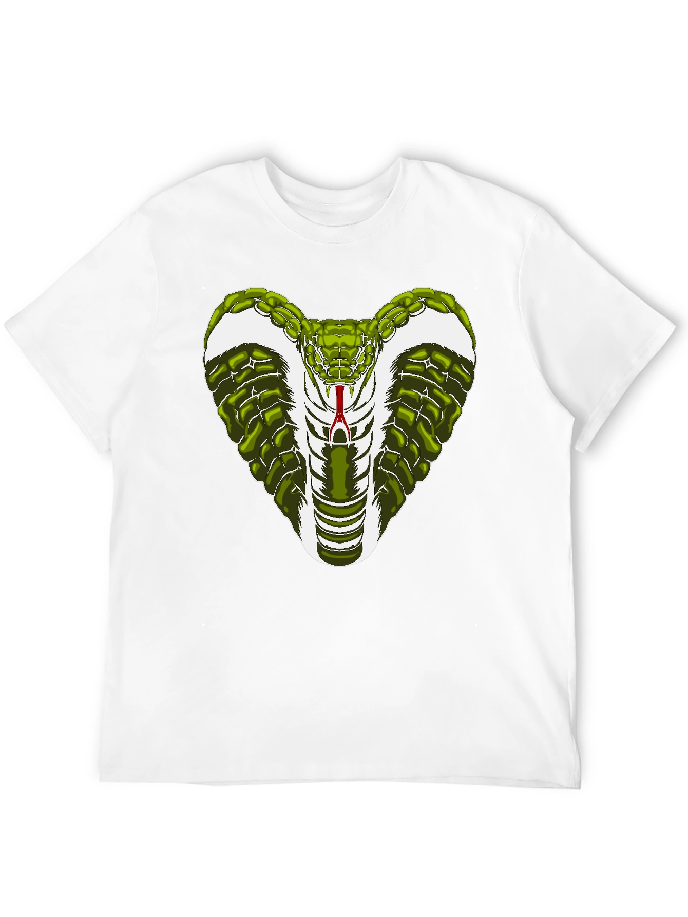 Cobra Snake Graphic T-Shirt - Mens Black Tee