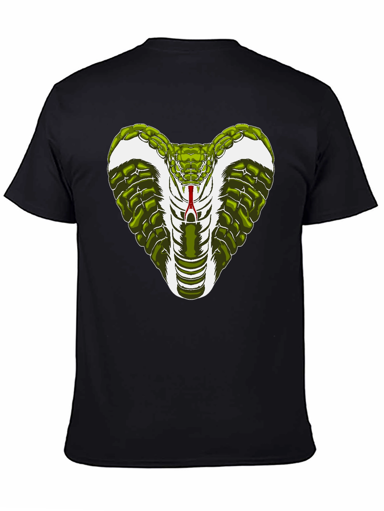 Cobra Snake Graphic T-Shirt - Mens Black Tee