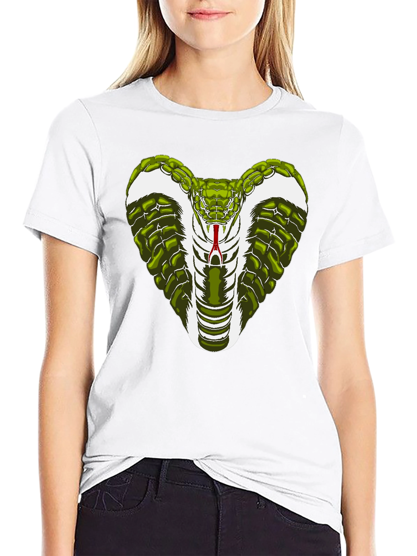 Cobra Snake Graphic T-Shirt - Mens Black Tee