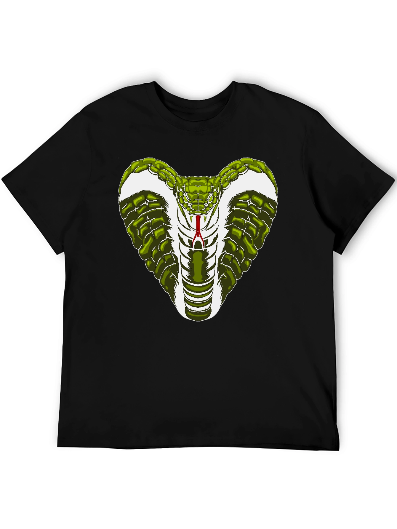 Cobra Snake Graphic T-Shirt - Mens Black Tee