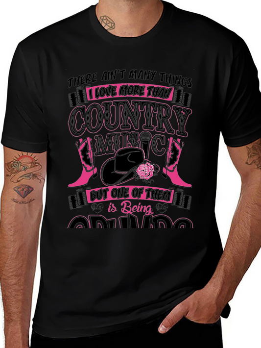 Country Music Loving Grandma Graphic T-Shirt