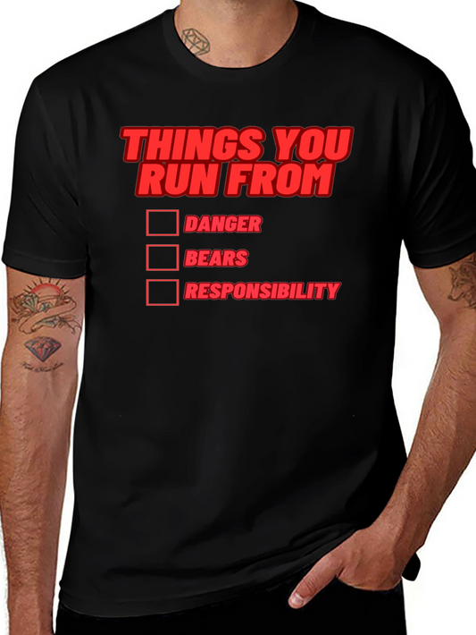 Funny Things You Run From Graphic T-Shirt