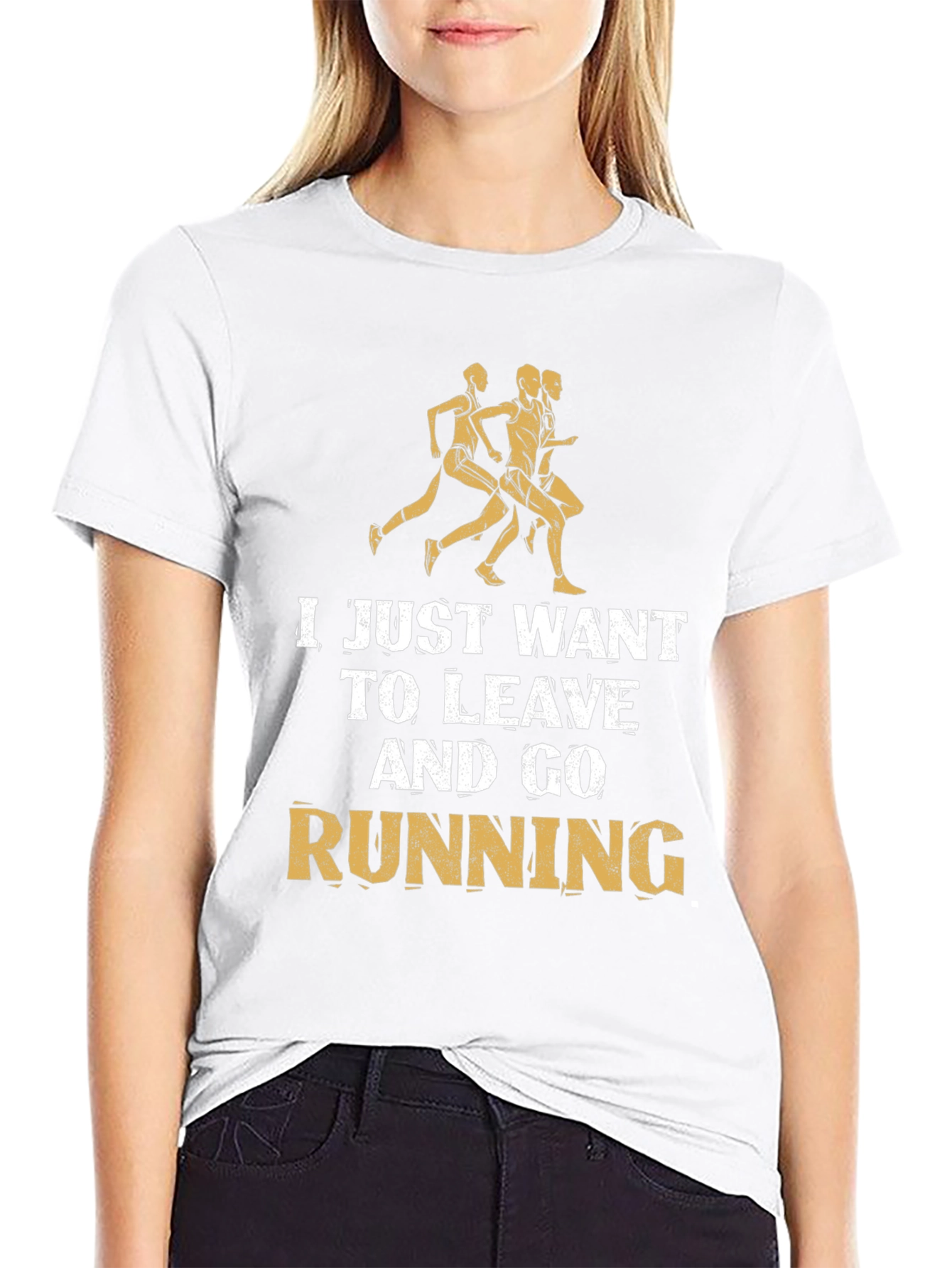 Running Motivation T-Shirt - Leave and Go Running