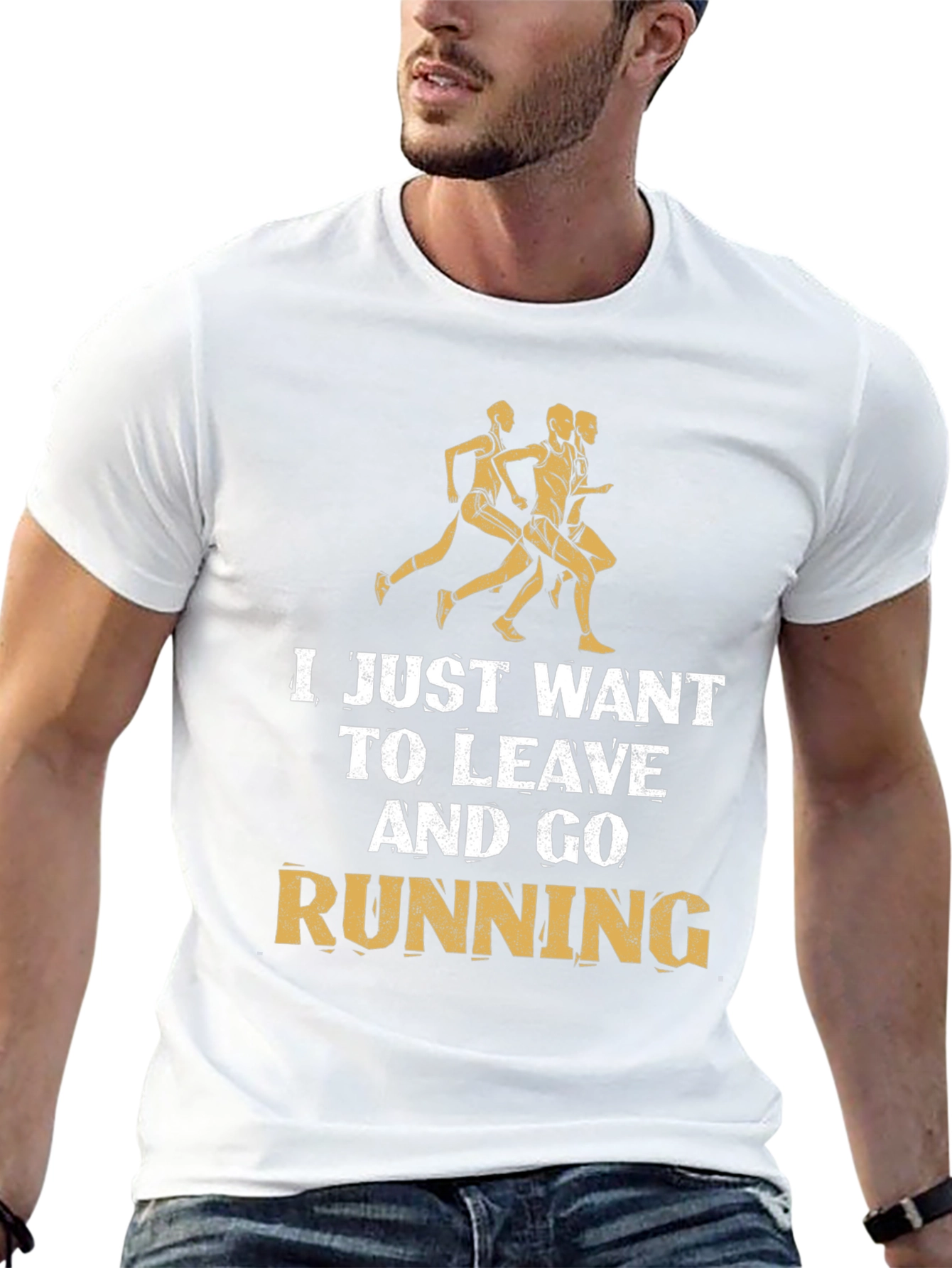 Running Motivation T-Shirt - Leave and Go Running