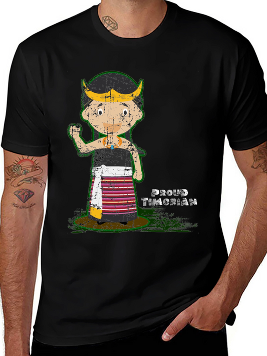Proud Timorian Cartoon Graphic Tee