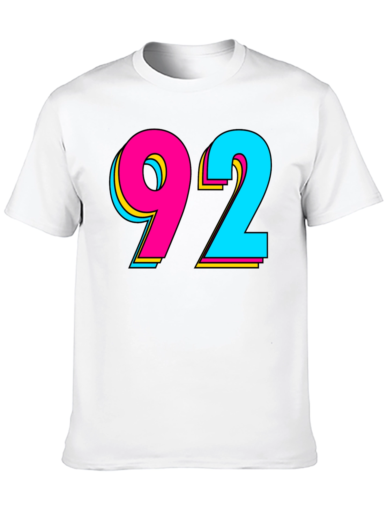 Retro 92 Graphic T-Shirt - Black Cotton Blend