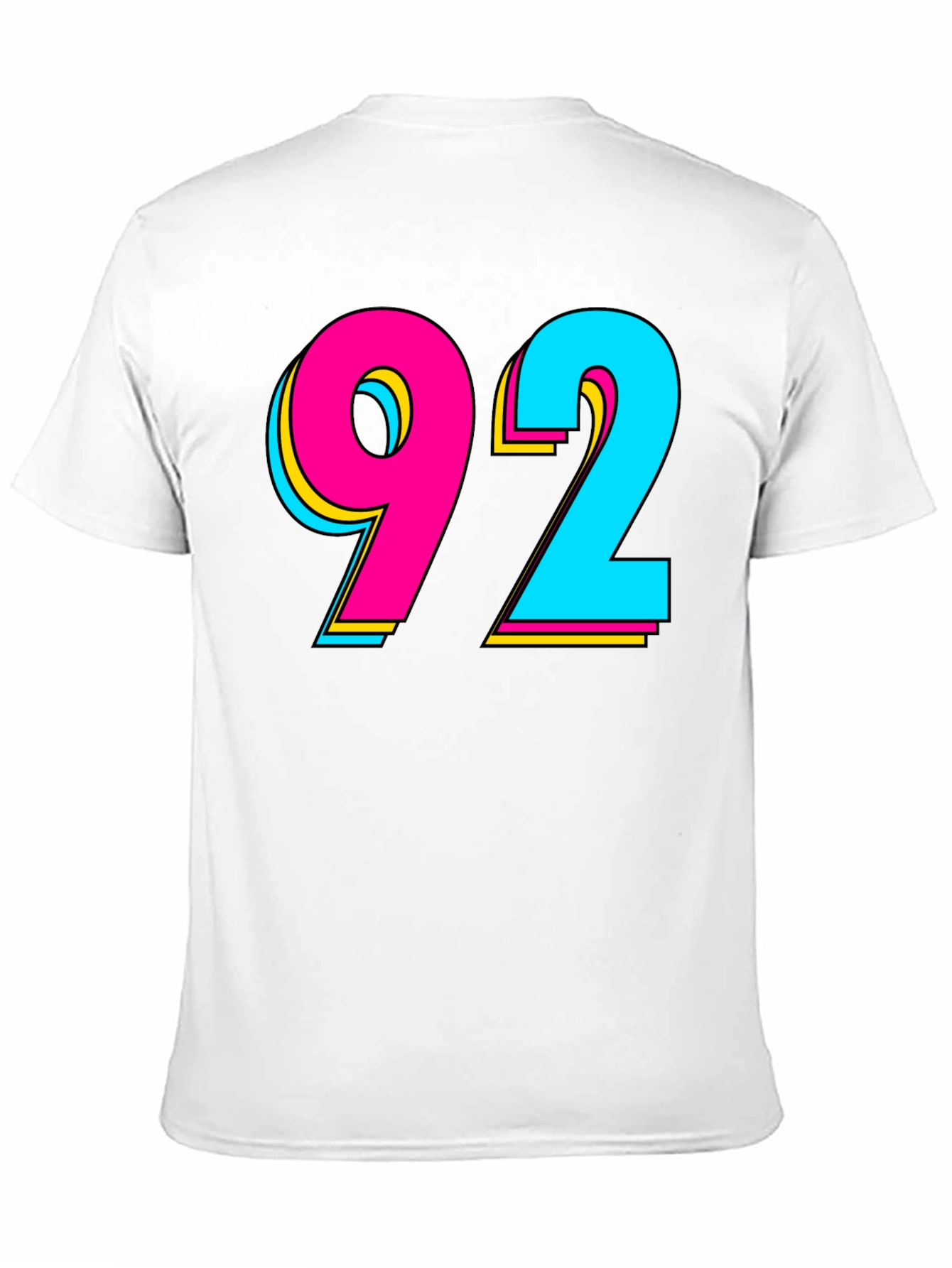 Retro 92 Graphic T-Shirt - Black Cotton Blend