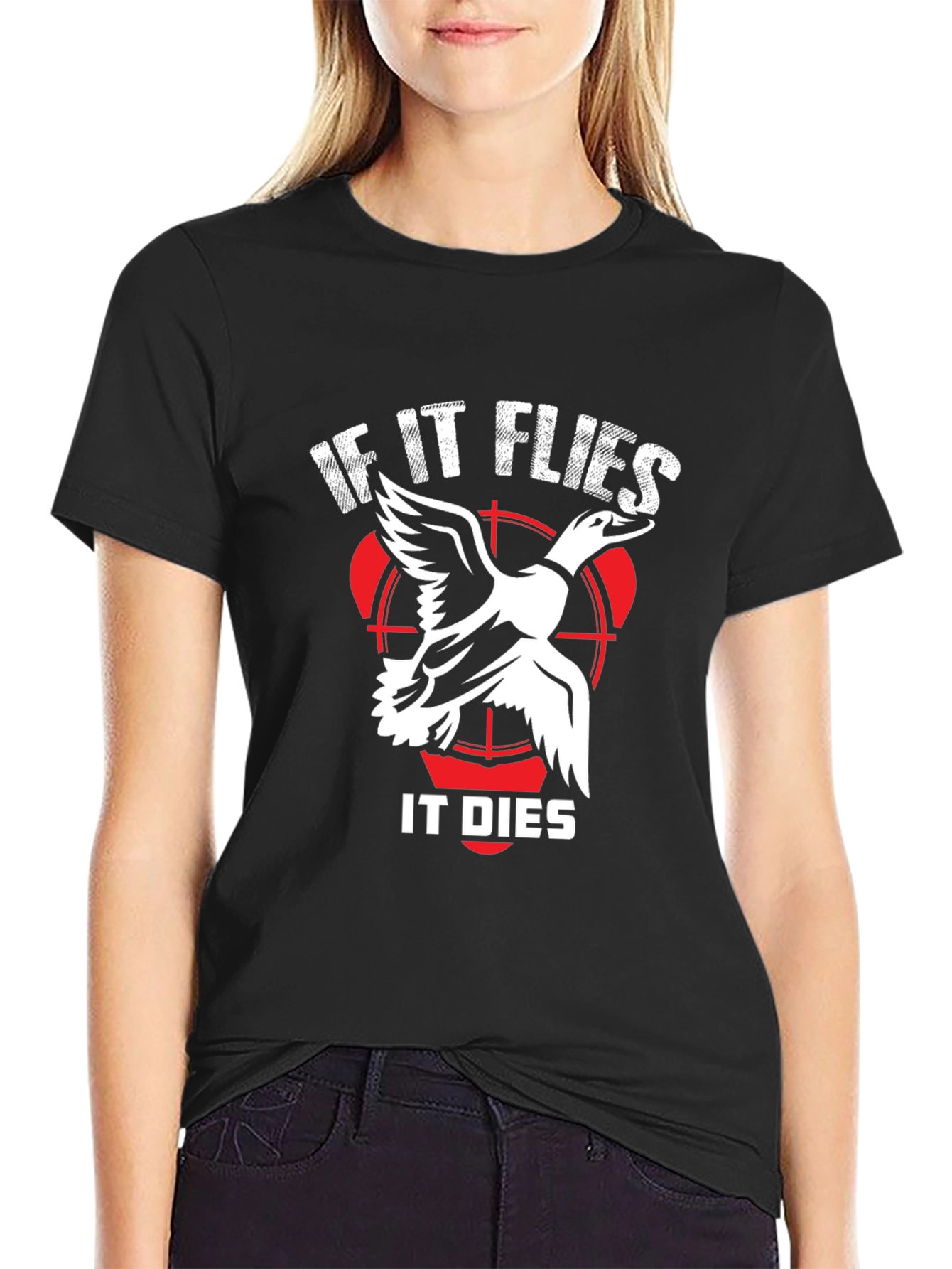 If It Flies It Dies Duck Hunting T-Shirt