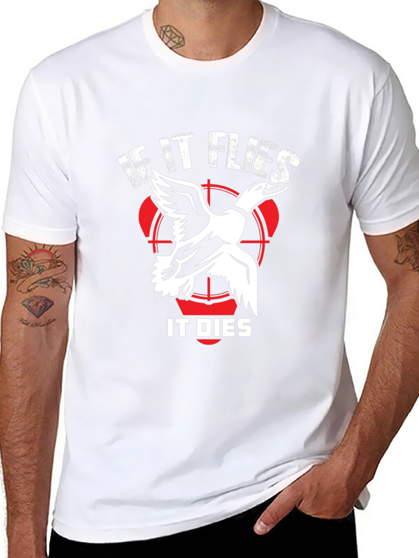 If It Flies It Dies Duck Hunting T-Shirt