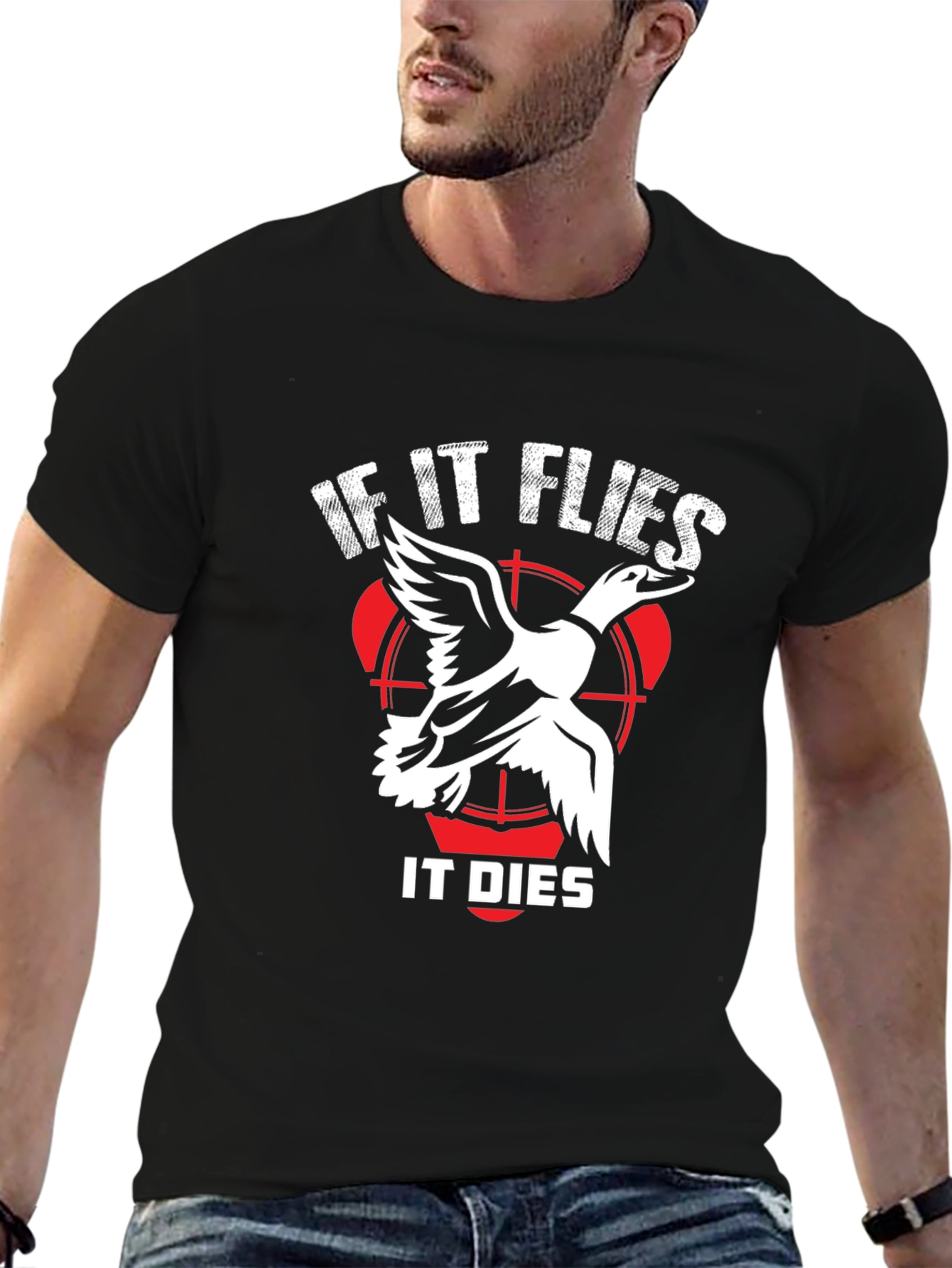 If It Flies It Dies Duck Hunting T-Shirt
