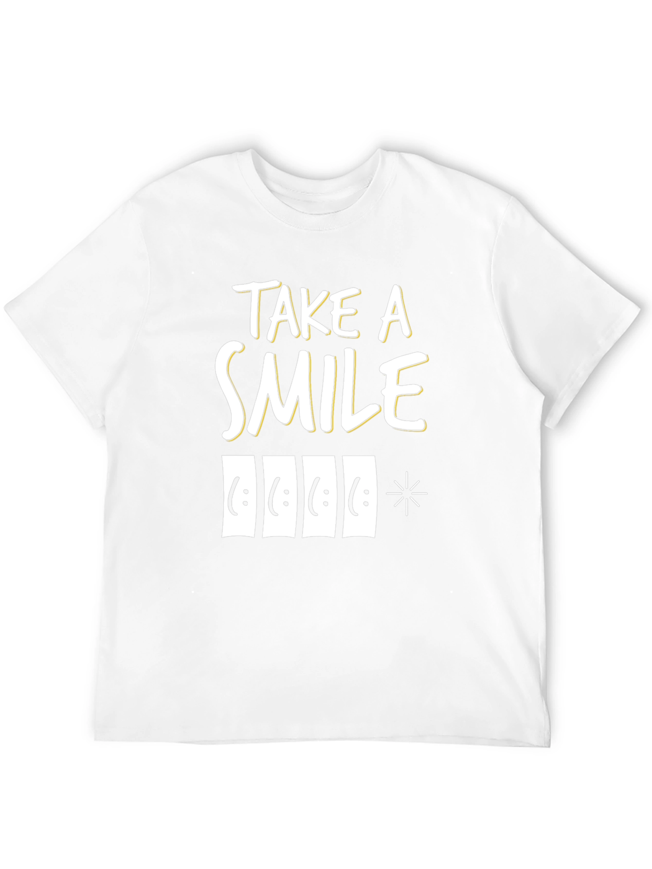Take a Smile Graphic Tee - Unisex Black T-Shirt