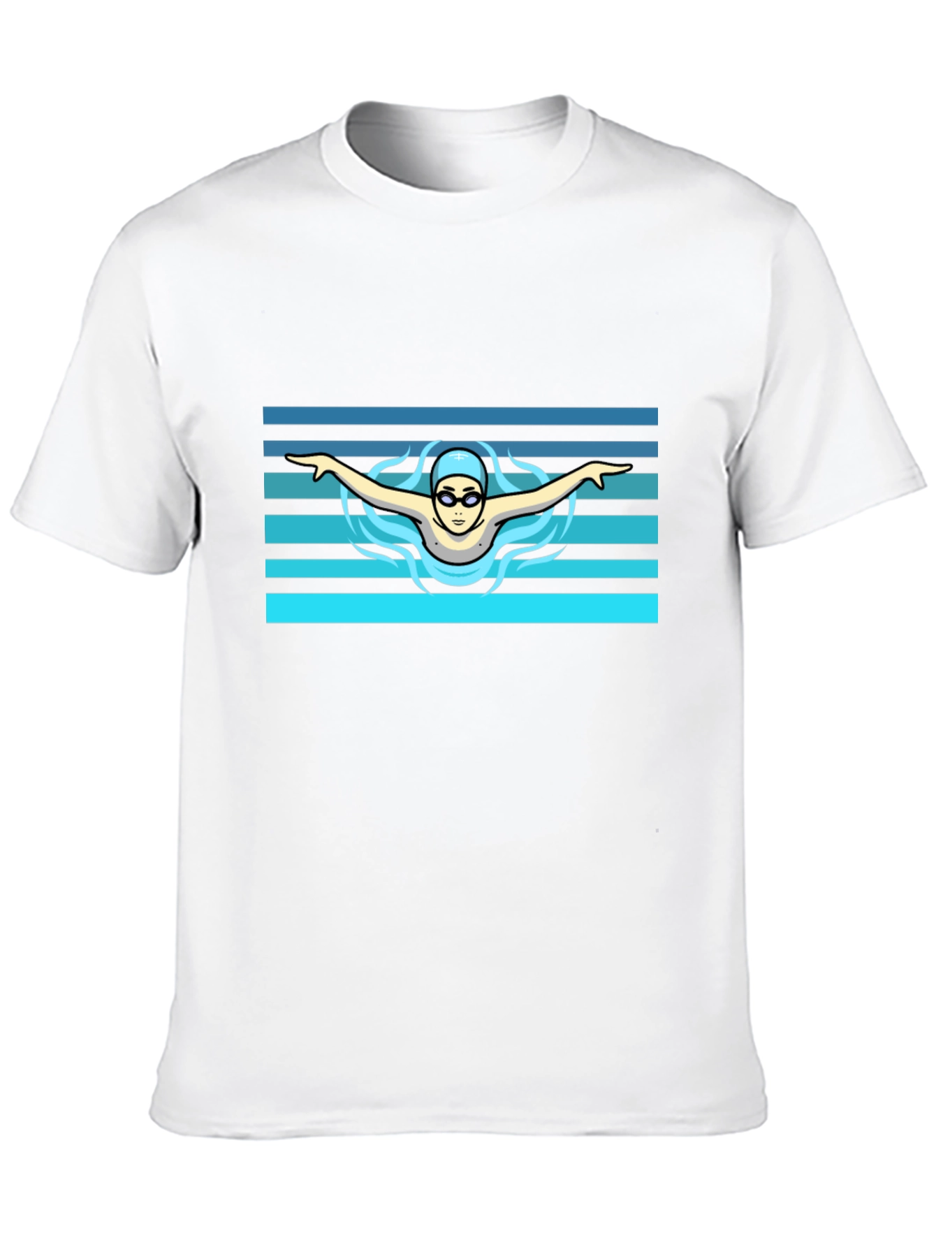Swimmer Graphic Tee - Cool Sports Design
