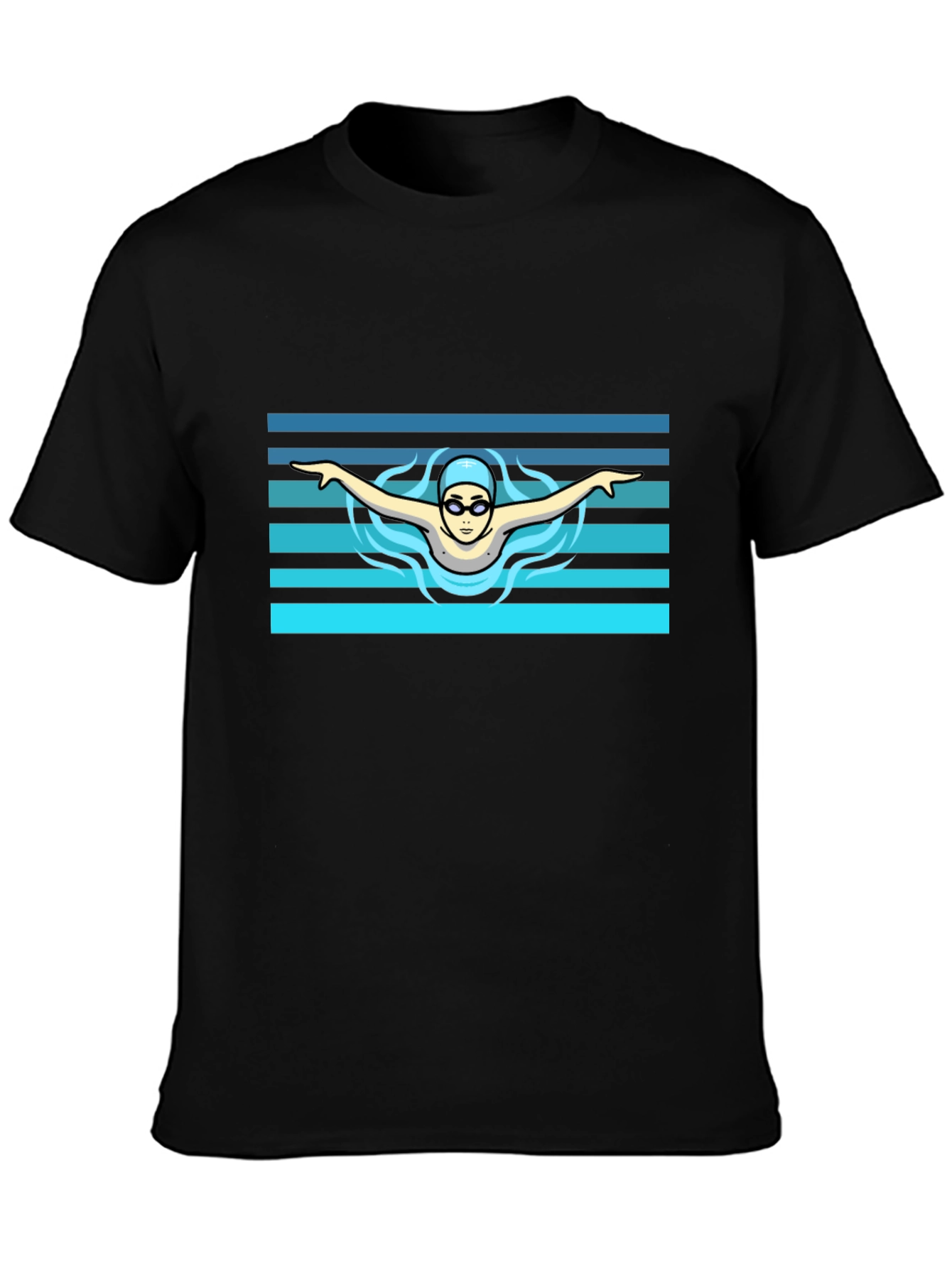 Swimmer Graphic Tee - Cool Sports Design