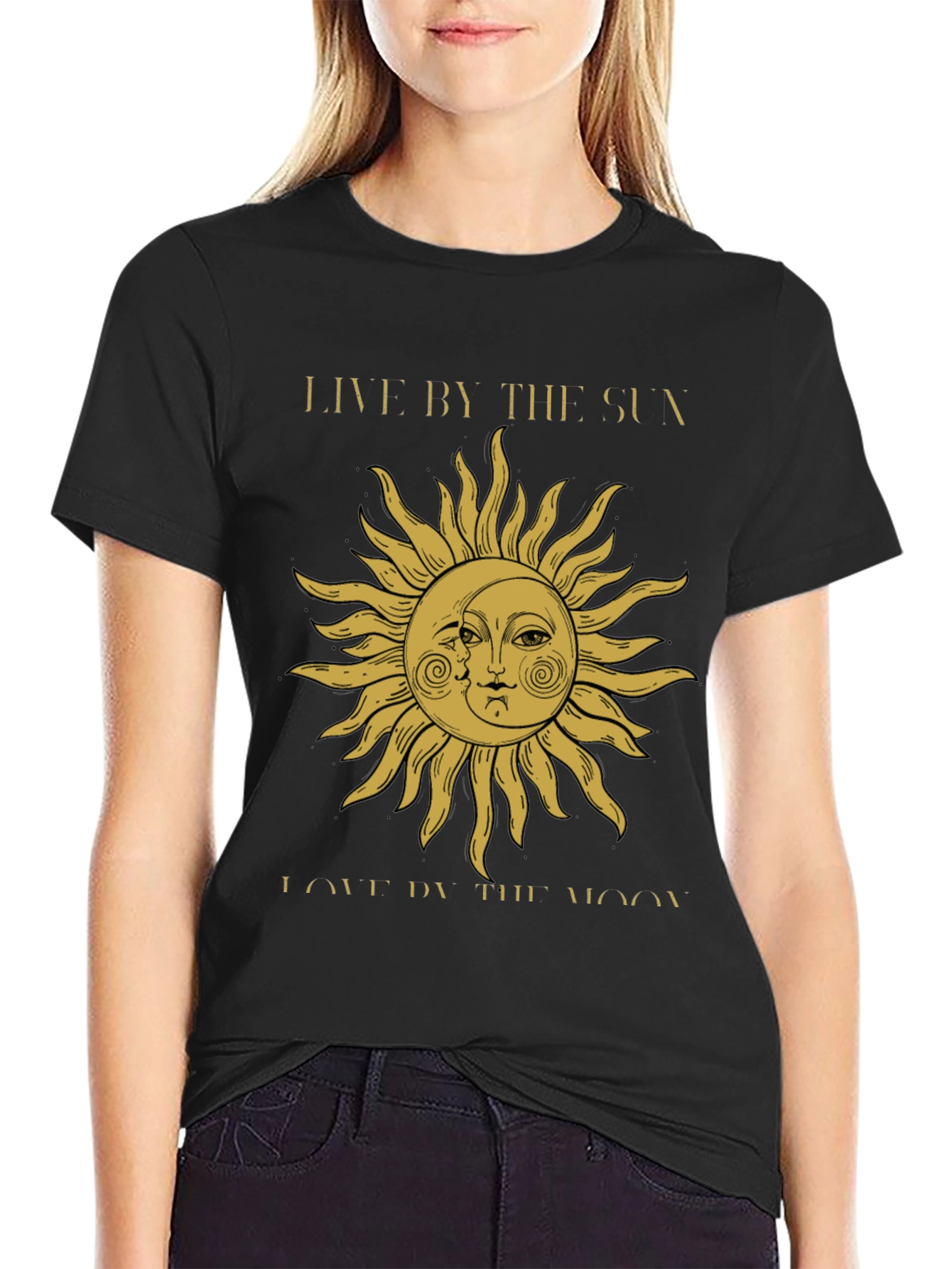 Celestial Sun & Moon Graphic T-Shirt - Unisex Fit