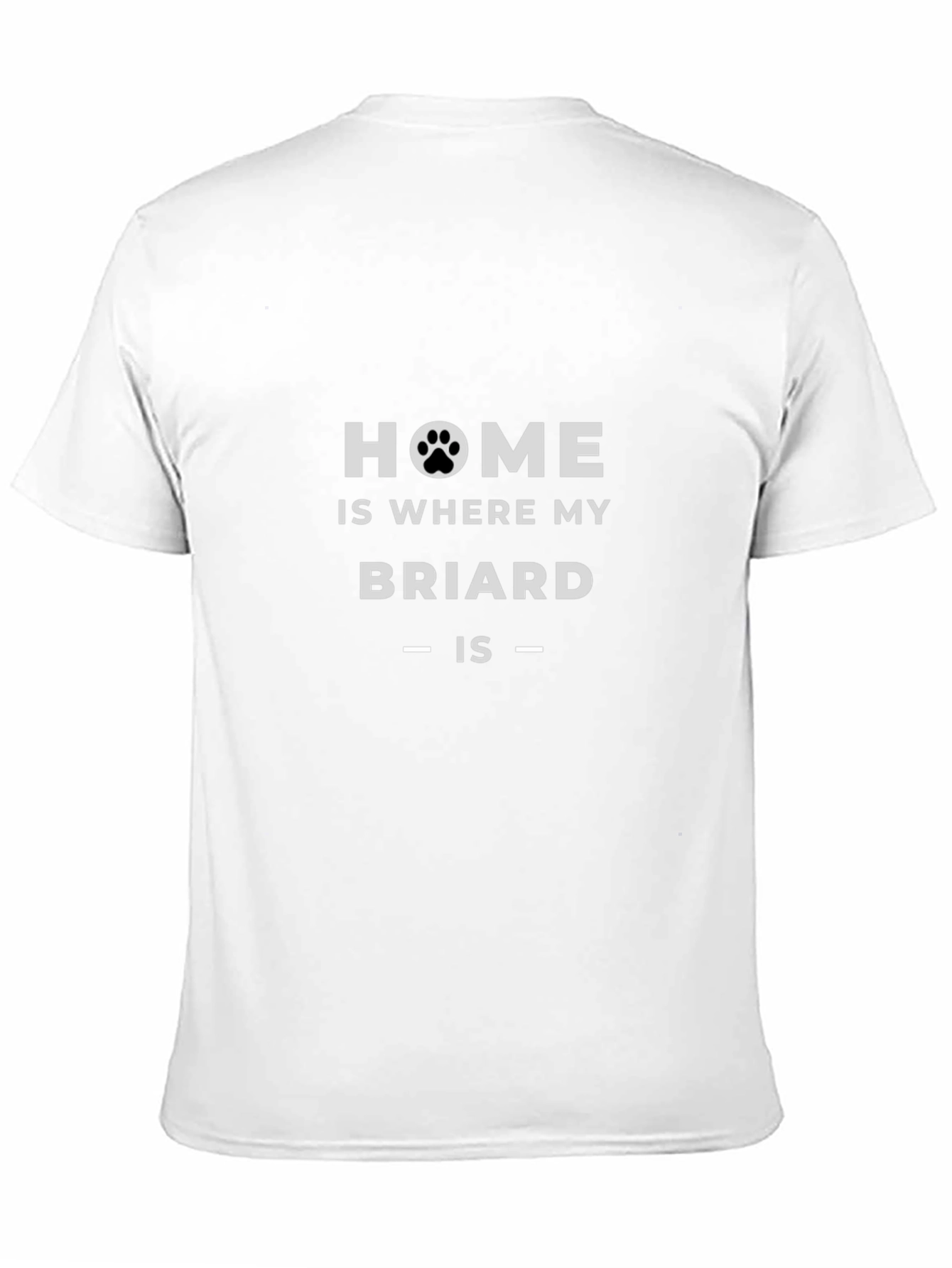 Home is Where My Briard Is T-Shirt
