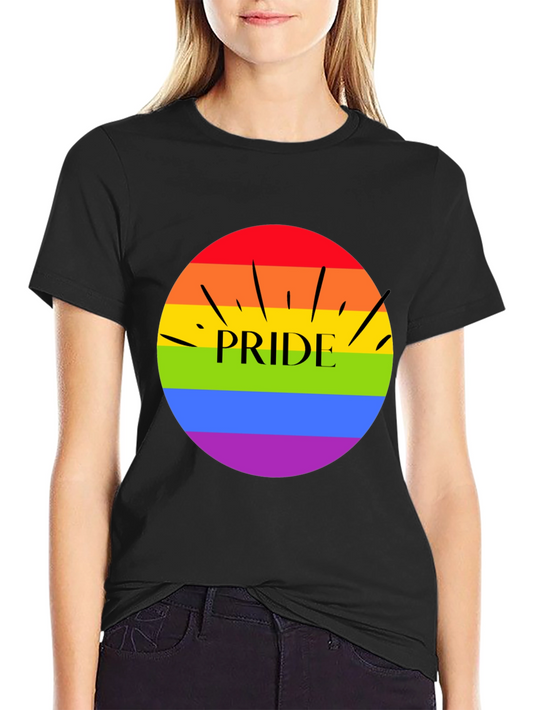 Pride T-Shirt - Rainbow Circle Design