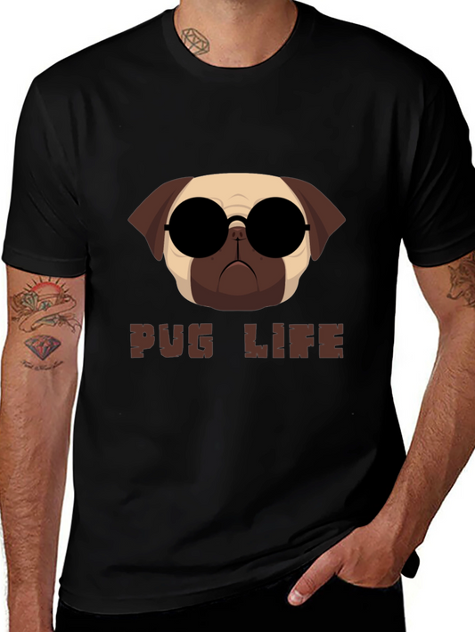 Cool Pug Life Graphic Tee - Casual Style