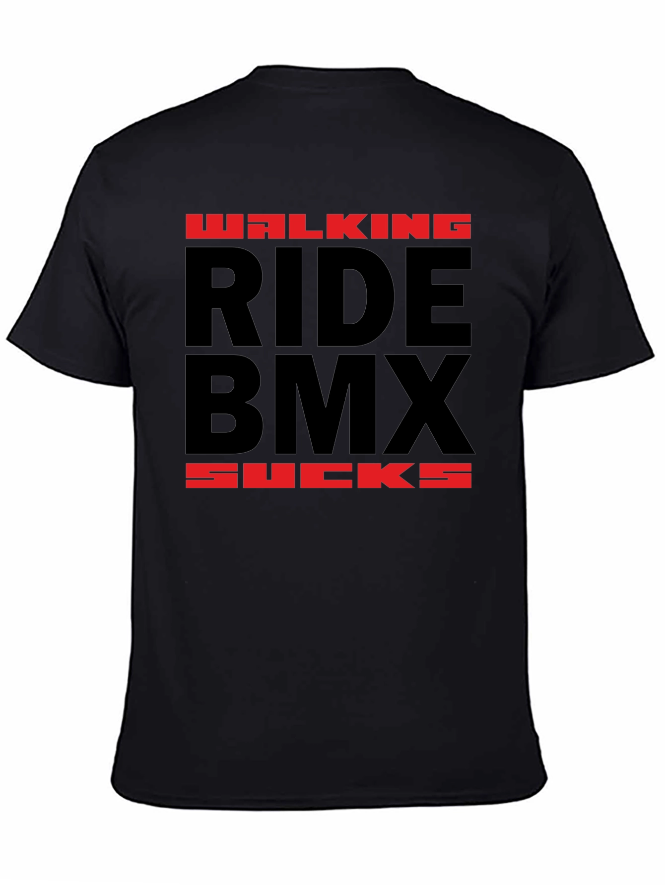 Ride BMX Sucks T-Shirt - Black Graphic Tee