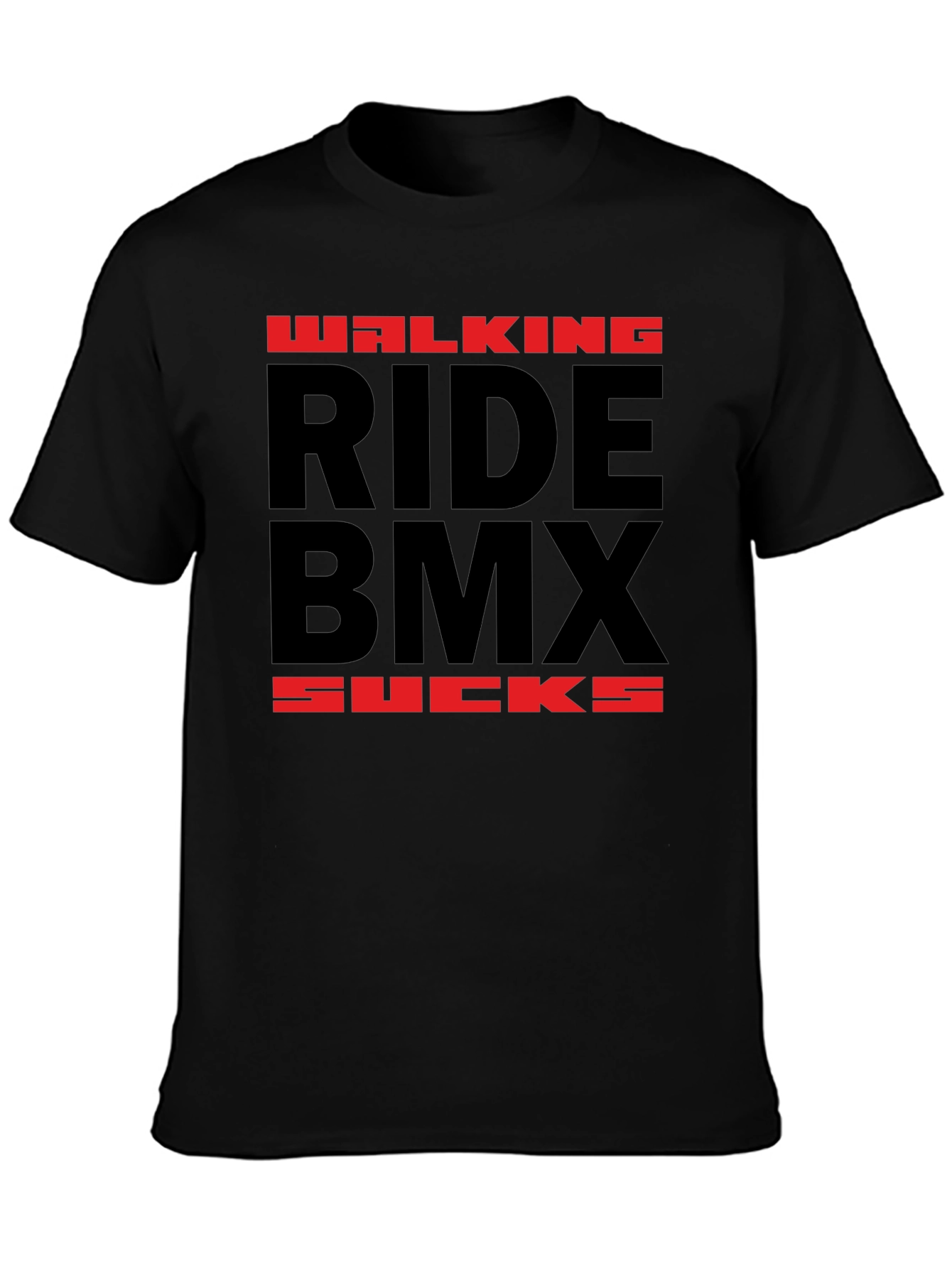 Ride BMX Sucks T-Shirt - Black Graphic Tee