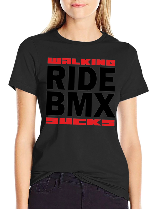 Ride BMX Sucks T-Shirt - Black Graphic Tee