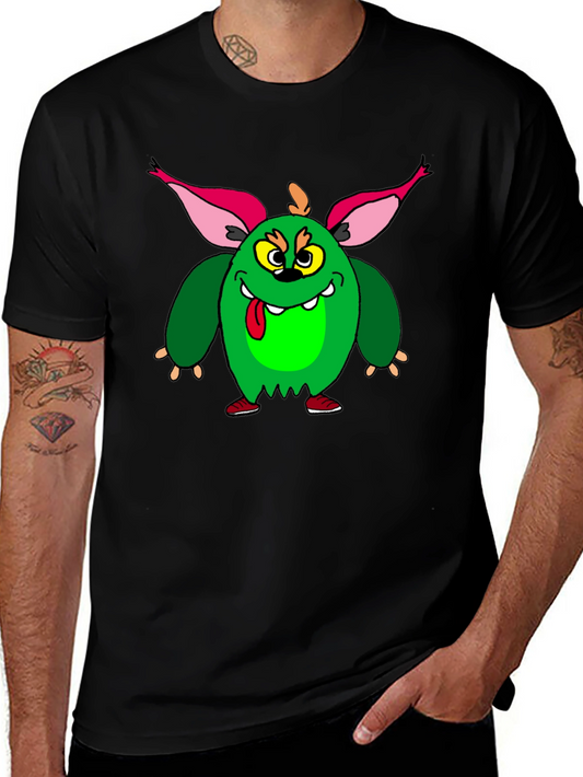 Funny Cartoon Monster Graphic T-Shirt