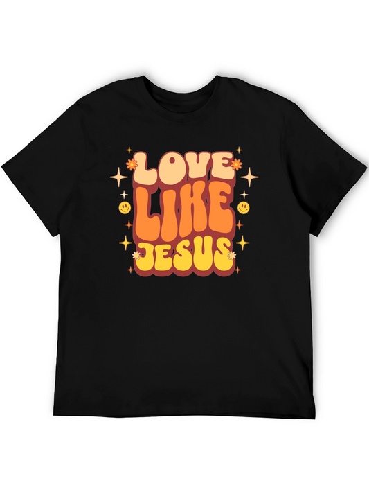 Retro Love Like Jesus T-Shirt - Christian Graphic Tee