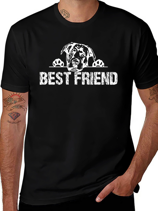 Best Friend Dog Graphic Tee - Unisex Cotton T-Shirt