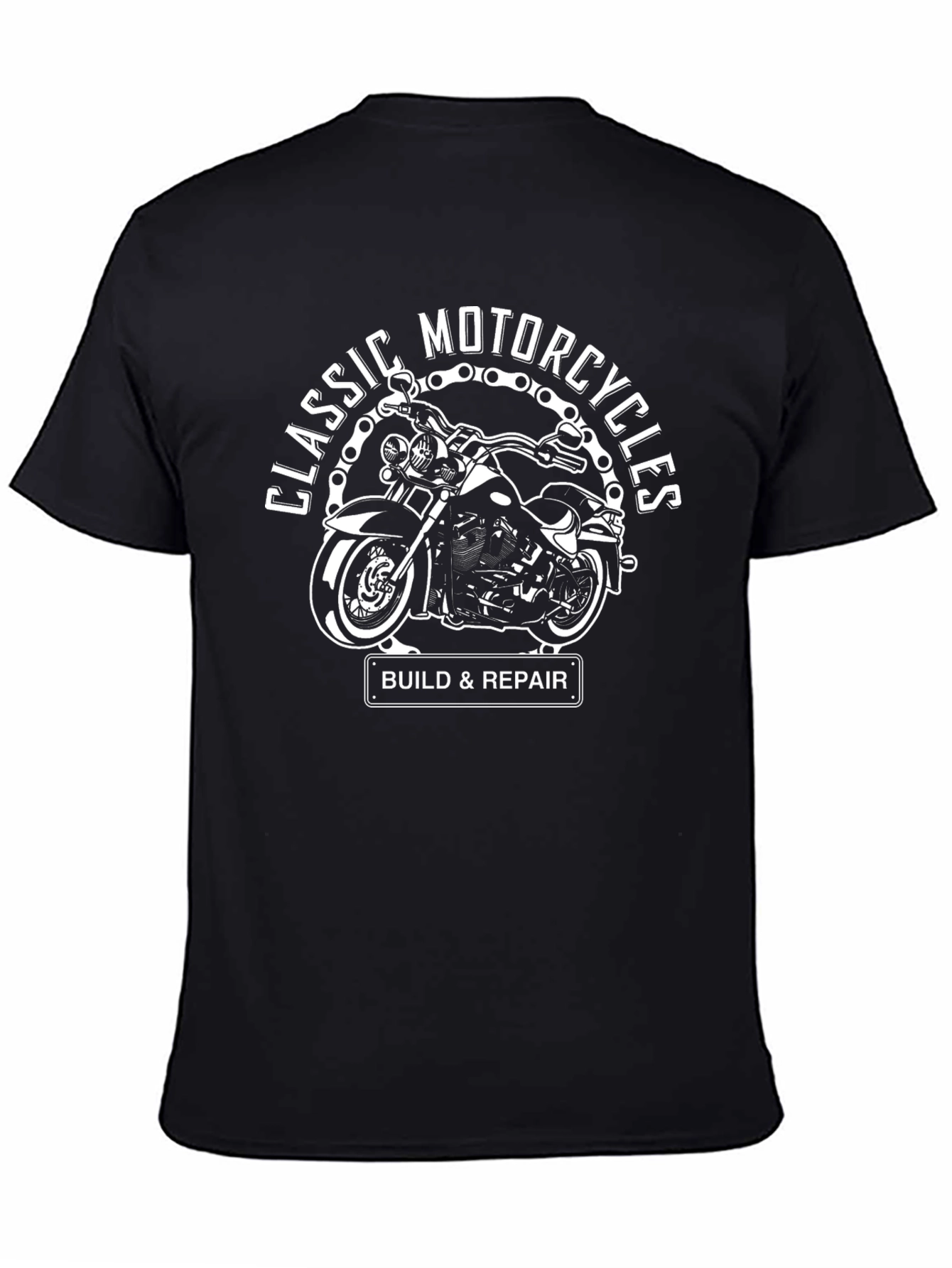 Classic Motorcycles Build & Repair Graphic Tee