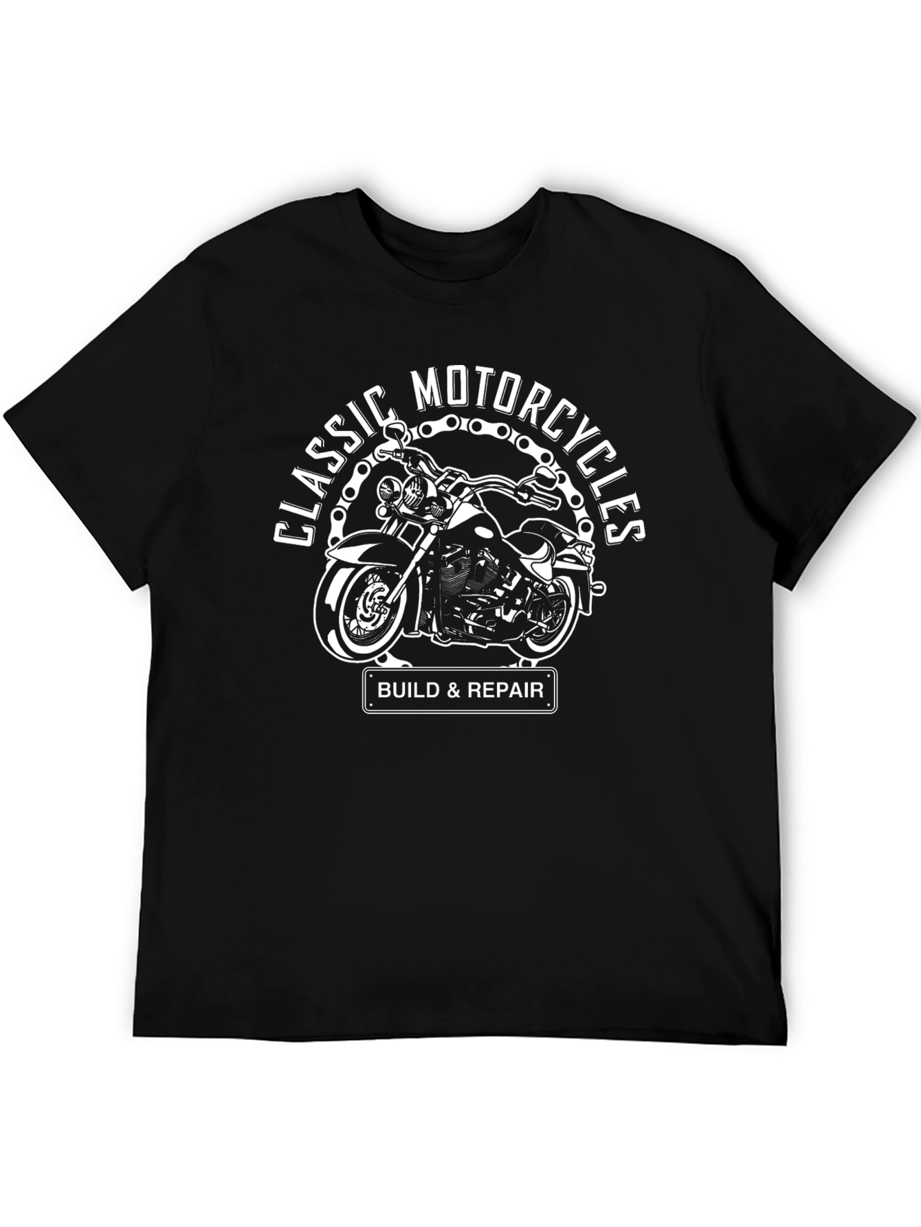 Classic Motorcycles Build & Repair Graphic Tee