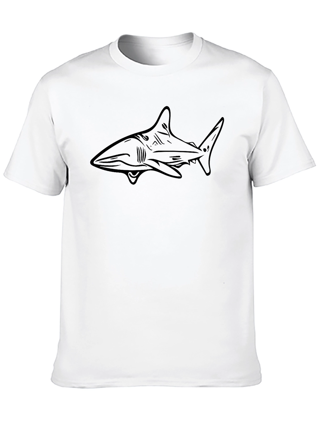 Shark Graphic Black T-Shirt - Ocean Lover Tee
