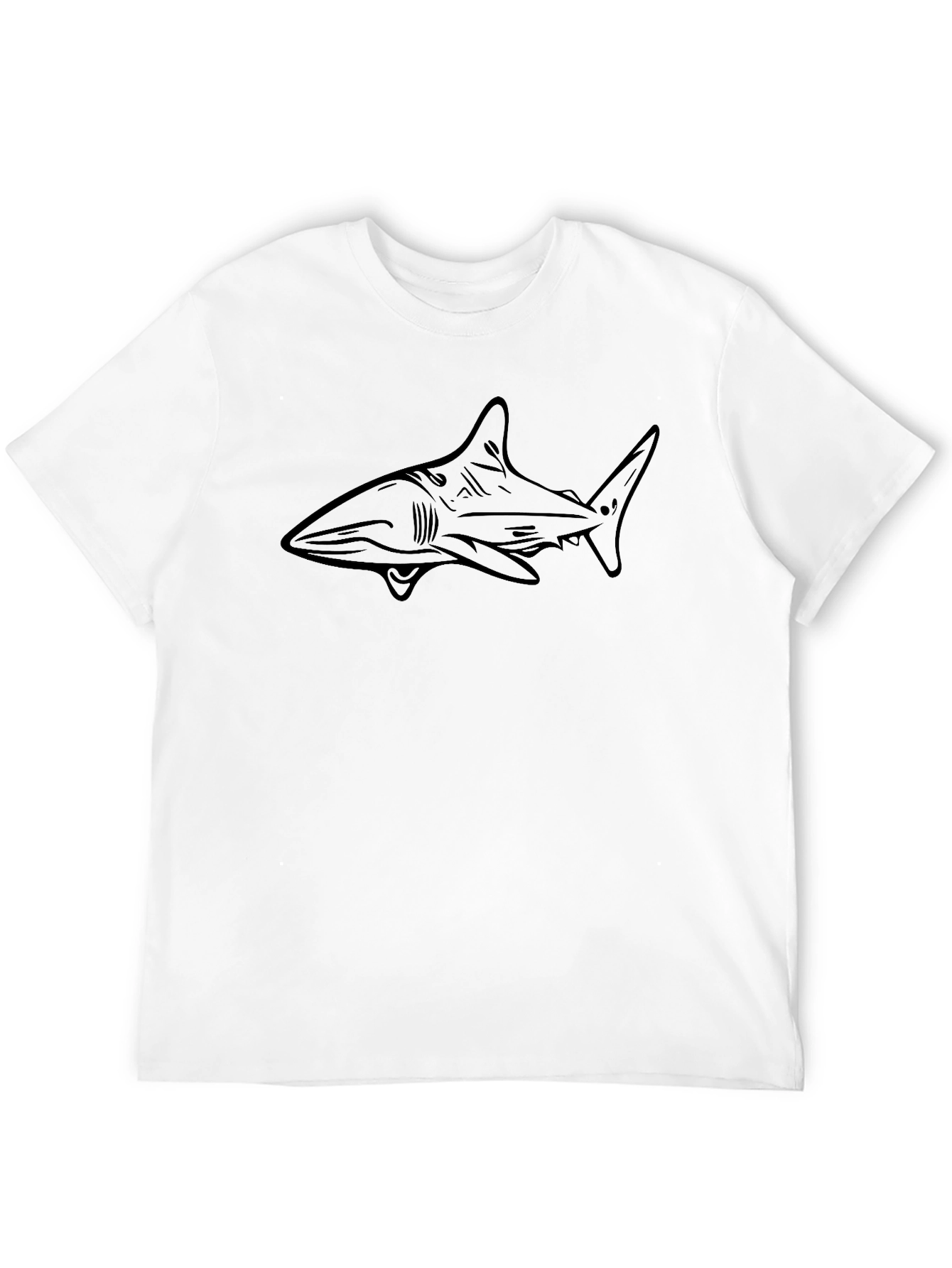 Shark Graphic Black T-Shirt - Ocean Lover Tee