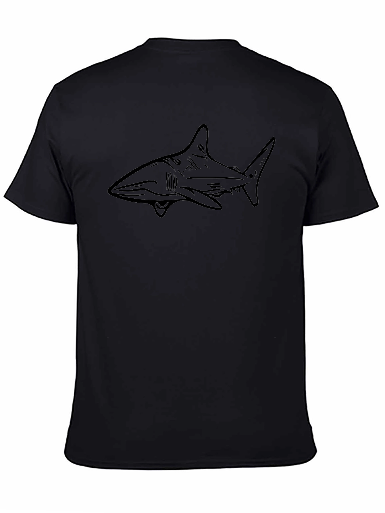 Shark Graphic Black T-Shirt - Ocean Lover Tee