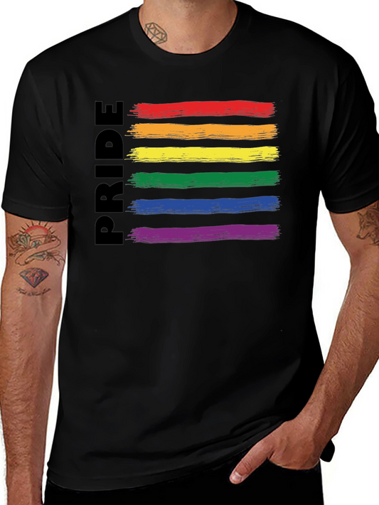 Pride Rainbow Stripe T-Shirt - LGBTQ+ Pride Tee