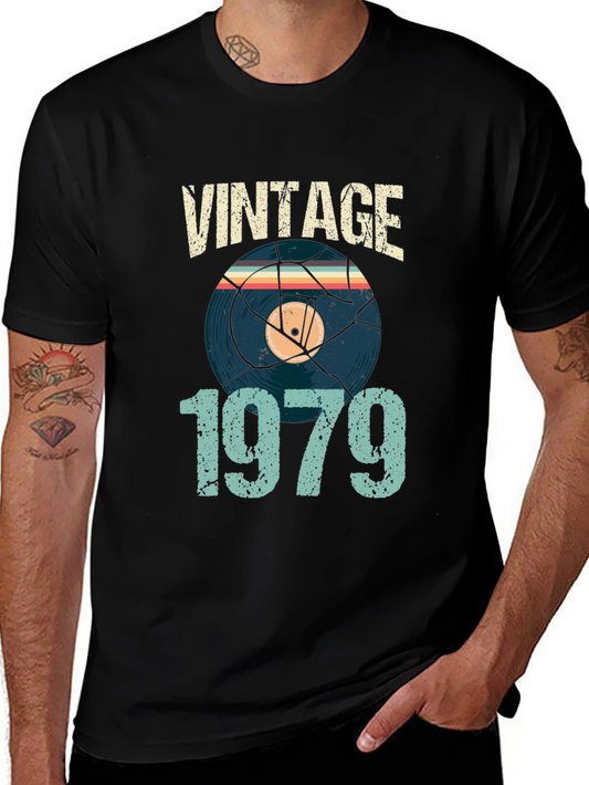Vintage 1979 T-Shirt - Retro Vinyl Record Graphic Tee